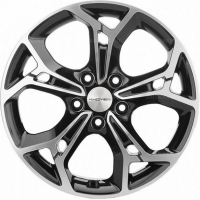 Фото товара - 7*17 5*112 ET49 57,1 Khomen Wheels KHW1702 Black-FP. Вариант №1