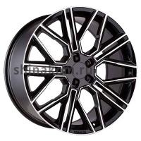 Фото товара - 9,5*21 5*114,3 ET40 64,1 Khomen Wheels KHW2101 Black-FP (Tesla). Вариант №1