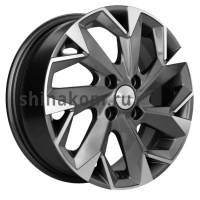 Фото товара - 6*15 4*100 ET46 54,1 Khomen Wheels KHW1508 Gray-FP. Вариант №1