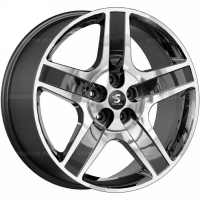 Фото товара - 8,5*20 5*112 ET35 66,6 Premium Series КР008 Diamond Black Gris. Вариант №1