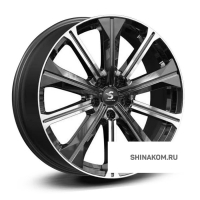 Фото товара - 7*19 5*108 ET36 65,1 Premium Series КР013 Diamond Black Gris. Вариант №1