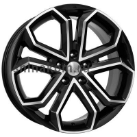 Фото товара - 8,5*19 5*112 ET32 66,6 КиК Пандора (КС466) Алмаз черный. Вариант №1