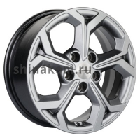 Фото товара - 6,5*16 5*114,3 ET46 67,1 Khomen Wheels KHW1606 G-Silver. Вариант №1