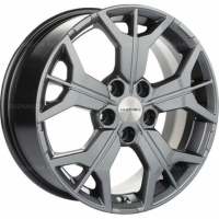 Фото товара - 7*17 5*112 ET54 57,1 Khomen Wheels KHW1715 Gray (Jetta). Вариант №1