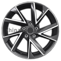 Фото товара - 7*17 5*110 ET45 67,1 Khomen Wheels KHW1714 Black-FP. Вариант №1