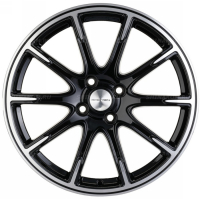 Фото товара - 6,5*17 4*100 ET41 60,1 Khomen Wheels KHW1707 Black. Вариант №1
