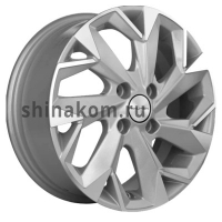 Фото товара - 5,5*14 4*100 ET43 60,1 Khomen Wheels KHW1402 F-Silver-FP. Вариант №1
