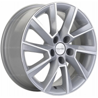 Фото товара - 6*16 5*100 ET38 57,1 Khomen Wheels KHW1604 F-Silver-FP (Kamiq/Rapid/Scala). Вариант №1