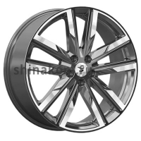Фото товара - 8*20 5*112 ET27 66,6 Premium Series КР014 Diamond Gloss Graphite. Вариант №1