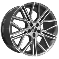 Фото товара - 9,5*21 5*120 ET45,5 62,5 Khomen Wheels KHW2101 Gray-FP (Li 7/9). Вариант №1