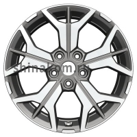 Фото товара - 7*17 5*114,3 ET48 67,1 Khomen Wheels KHW1715 Gray-FP. Вариант №1