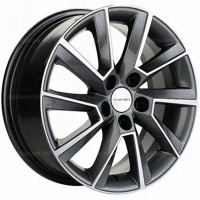 Фото товара - 6*16 5*100 ET38 57,1 Khomen Wheels KHW1604 Gray-FP. Вариант №1