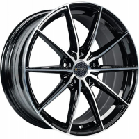 Фото товара - 8*18 5*112 ET40 57,1 INCH FA8533 Gloss Black Machined Face. Вариант №1