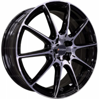 Фото товара - 6,5*17 5*112 ET44 66,5 INCH FA8537 Gloss Black / Machined Face. Вариант №1