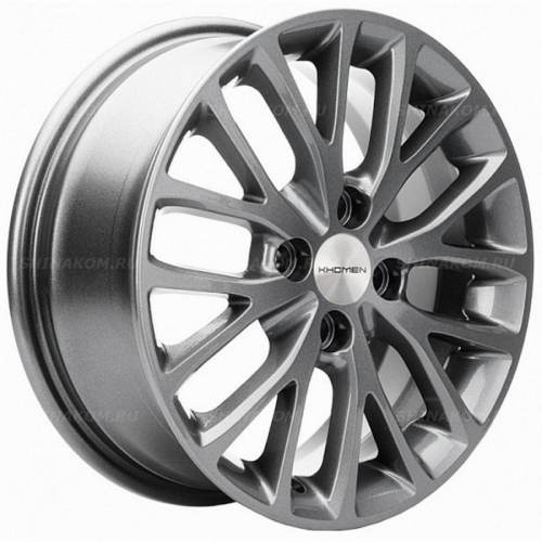 Большое фото товара - 6*15 4*100 ET40 60,1 Khomen Wheels KHW1506 Gray, 10067576. Вариант №1