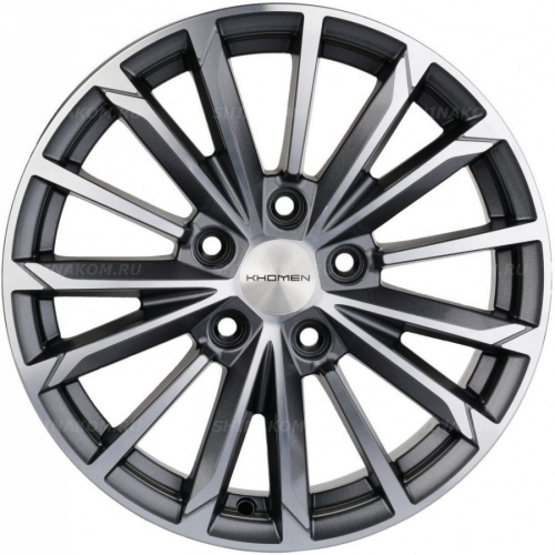 Большое фото товара - 6,5*16 5*112 ET39,5 66,6 Khomen Wheels KHW1611 Gray-FP (Actyon), 10067788. Вариант №1