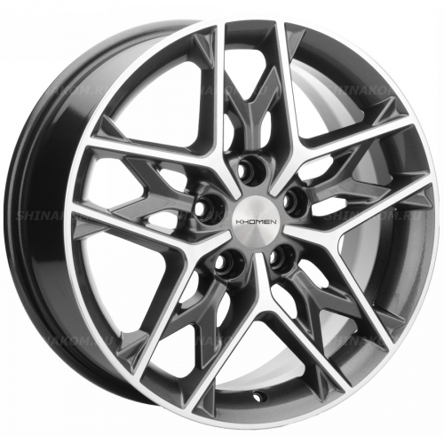 Большое фото товара - 7*17 5*114,3 ET50 67,1 Khomen Wheels KHW1709 Gray-FP, 10067834. Вариант №1