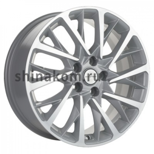 Большое фото товара - 7,5*18 5*114,3 ET45 60,1 Khomen Wheels KHW1804 F-Silver-FP, 10067846. Вариант №1
