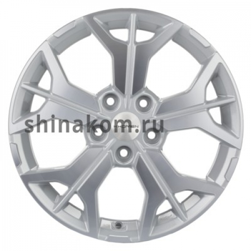 Большое фото товара - 7*17 5*112 ET54 57,1 Khomen Wheels KHW1715 F-Silver-FP (Jetta), 10067851. Вариант №1
