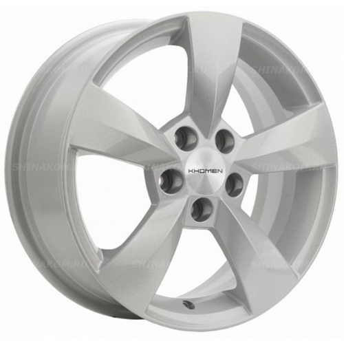 Большое фото товара - 6*15 5*100 ET43 57,1 Khomen Wheels KHW1504 F-Silver (Fabia), 10067979. Вариант №1