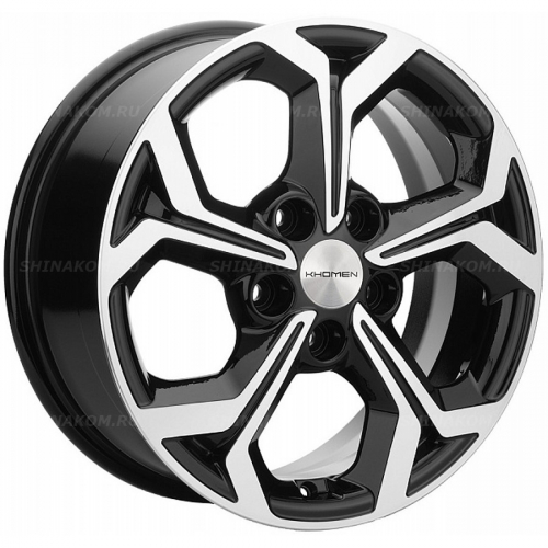 Большое фото товара - 6,5*16 5*108 ET50 63,3 Khomen Wheels KHW1606 Black-FP, 10068121. Вариант №1