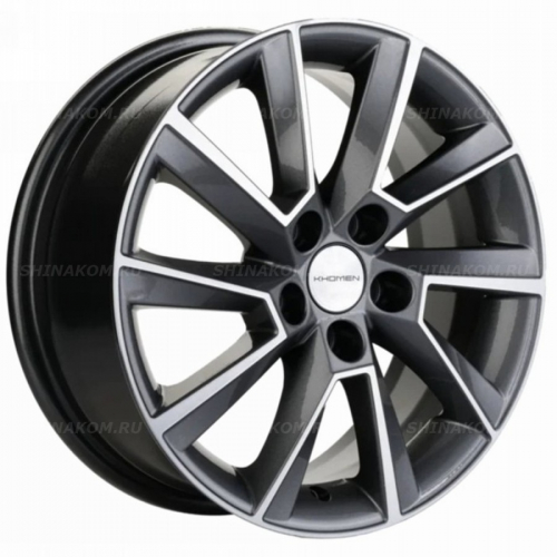 Большое фото товара - 6*15 5*100 ET38 57,1 Khomen Wheels KHW1507 Gray-FP, 10069654. Вариант №1