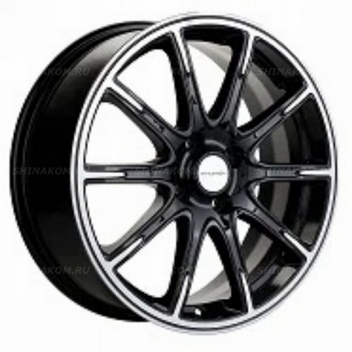 Большое фото товара - 6,5*17 4*100 ET43 60,1 Khomen Wheels KHW1707 Black-FP, 10069872. Вариант №1
