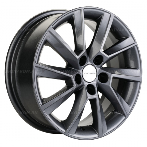 Большое фото товара - 6*15 5*100 ET38 57,1 Khomen Wheels KHW1507 Gray (Rapid/Fabia), 10069927. Вариант №1