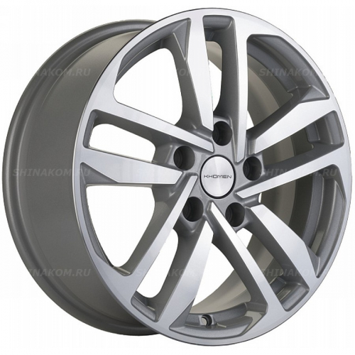 Большое фото товара - 6,5*16 5*100 ET39 57,1 Khomen Wheels KHW1612 F-Silver-FP (Polo), 10072311. Вариант №1