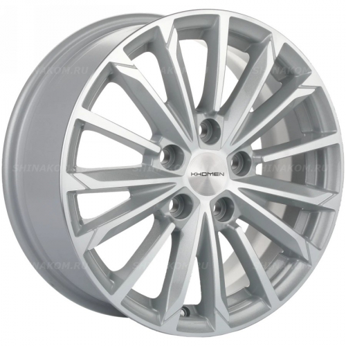 Большое фото товара - 6,5*16 5*114,3 ET44 67,1 Khomen Wheels KHW1611 F-Silver-FP, 10072952. Вариант №1