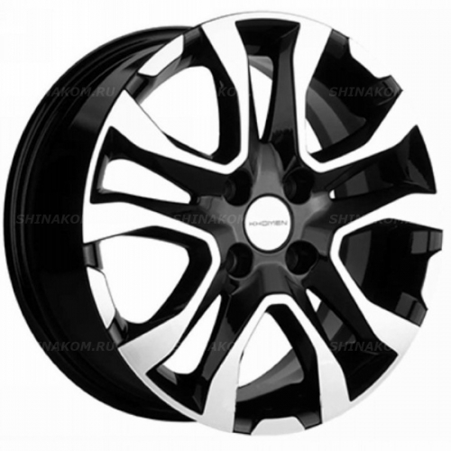 Большое фото товара - 6*15 4*100 ET40 60,1 Khomen Wheels KHW1503 Black-FP, 10073019. Вариант №1