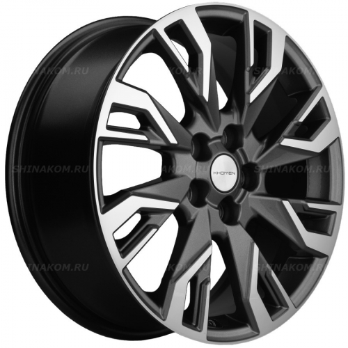 Большое фото товара - 7*18 5*114,3 ET38 67,1 Khomen Wheels KHW1809 Gray-FP (Outlander), 10074595. Вариант №1