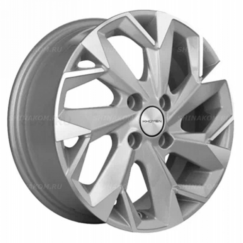 Большое фото товара - 6*15 4*100 ET40 60,1 Khomen Wheels KHW1508 F-Silver-FP, 10074766. Вариант №1