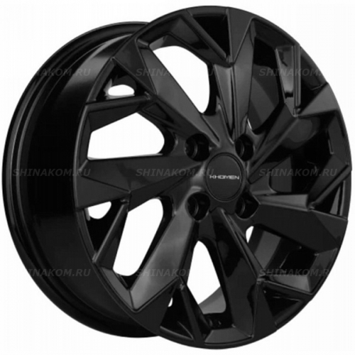 Большое фото товара - 6*15 4*100 ET50 60,1 Khomen Wheels KHW1508 Black (Vesta), 10074944. Вариант №1