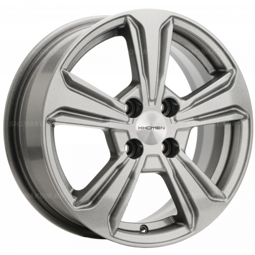 Большое фото товара - 6*15 4*100 ET50 60,1 Khomen Wheels KHW1502 G-Silver (Vesta), 10086760. Вариант №1