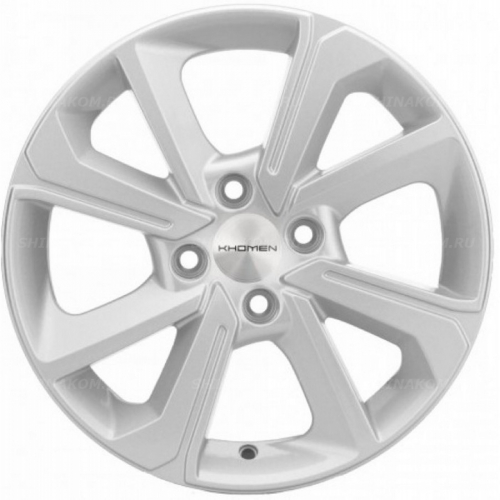 Большое фото товара - 6*15 4*100 ET50 60,1 Khomen Wheels KHW1501 F-Silver (Vesta), 10086766. Вариант №1