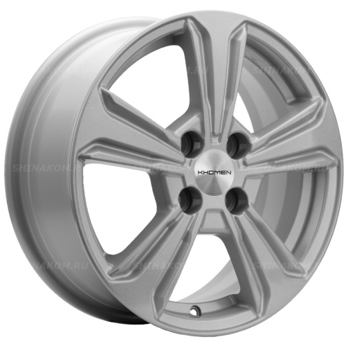 Большое фото товара - 6*15 4*100 ET50 60,1 Khomen Wheels KHW1502 F-Silver (Vesta), 10086768. Вариант №1