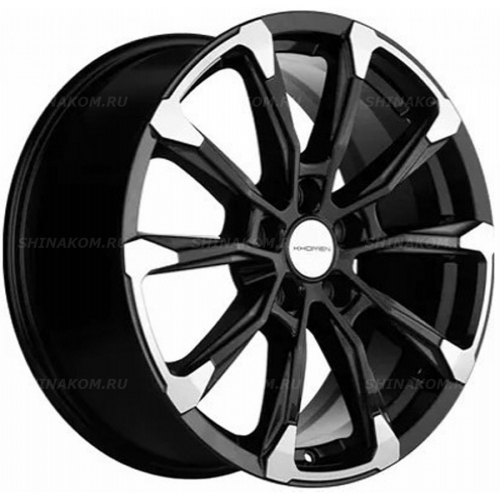 Большое фото товара - 7,5*18 5*108 ET35 65,1 Khomen Wheels KHW1808 Black-FP, 10095716. Вариант №1