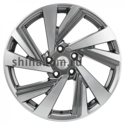 Большое фото товара - 7,5*18 5*114,3 ET50 67,1 Khomen Wheels KHW1801 Gray-FP, 10096774. Вариант №1
