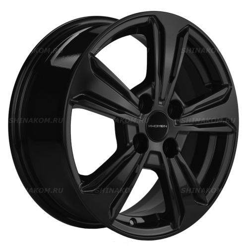Большое фото товара - 6*15 4*100 ET40 60,1 Khomen Wheels KHW1501 Black, 10110115. Вариант №1