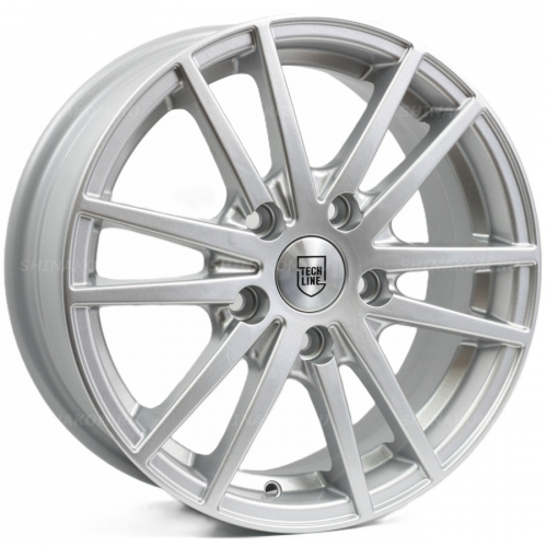 Большое фото товара - 6*15 5*100 ET45 57,1 TechLine 535 Silver, 10120576. Вариант №1