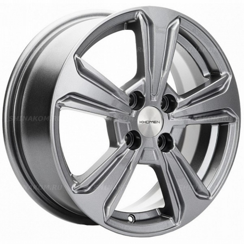 Большое фото товара - 6*15 4*100 ET48 54,1 Khomen Wheels KHW1502 Gray, 10121426. Вариант №1