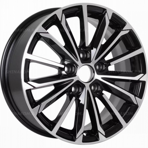 Большое фото товара - 6,5*16 5*108 ET45 60,1 Khomen Wheels KHW1611 Black-FP (Chery Tiggo 3/Tiggo 3 Pro), 10129720. Вариант №1