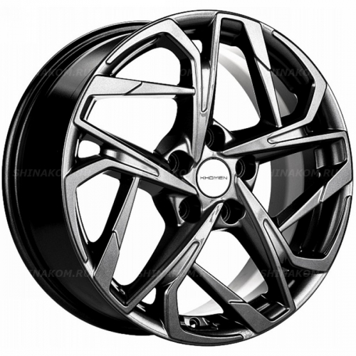 Большое фото товара - 7*17 5*108 ET40 54,1 Khomen Wheels KHW1716 Black, 10160883. Вариант №1