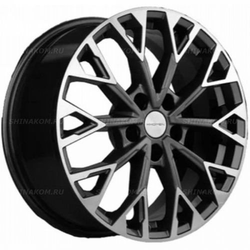 Большое фото товара - 7*17 5*108 ET50 63,3 Khomen Wheels KHW1718 Gray-FP (Kuga/Focus/Volvo XC40/XC70), 10170359. Вариант №1