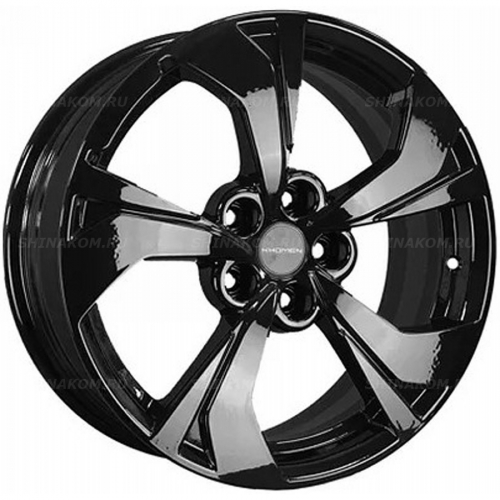 Большое фото товара - 7*17 5*108 ET33 60,1 Khomen Wheels KHW1724 Black, 10188852. Вариант №1