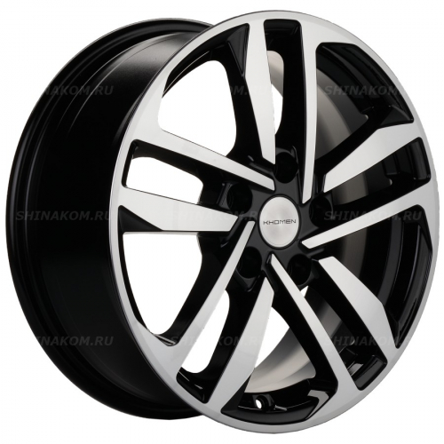 Большое фото товара - 6,5*16 5*114,3 ET43 67,1 Khomen Wheels KHW1612 Black-FP, 10190937. Вариант №1