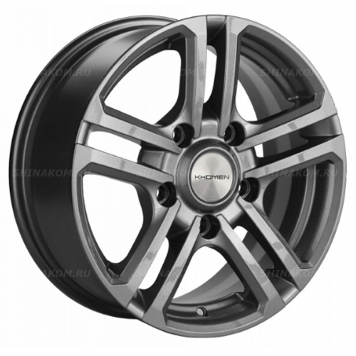 Большое фото товара - 6,5*16 5*139,7 ET40 98,5 Khomen Wheels KHW1602 Gray-FP (Niva 4x4), 10191367. Вариант №1