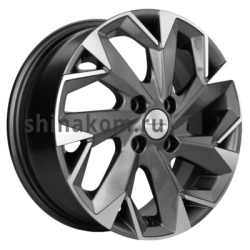 Большое фото товара - 5,5*14 4*98 ET35 58,5 Khomen Wheels KHW1402 Gray-FP, 10191397. Вариант №1