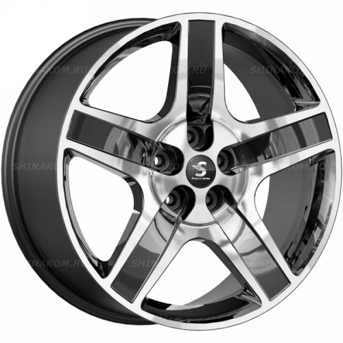 Большое фото товара - 8,5*20 5*120 ET41,5 66,1 Premium Series КР008 Diamond Black Gris, 10191781. Вариант №1